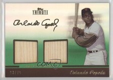 2011 Topps Tribute Dual Relic Green 63/75 Orlando Cepeda #TDR-OC HOF 0aa