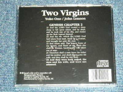 JOHN LENNON YOKO ONO USA Brand New SEALED CD TWO VIRGINS ship from
