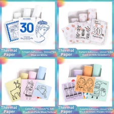 Phomemo Thermal Paper for T02/M02 Self-adheisve Labels Sticky Fit DIY Photo Text