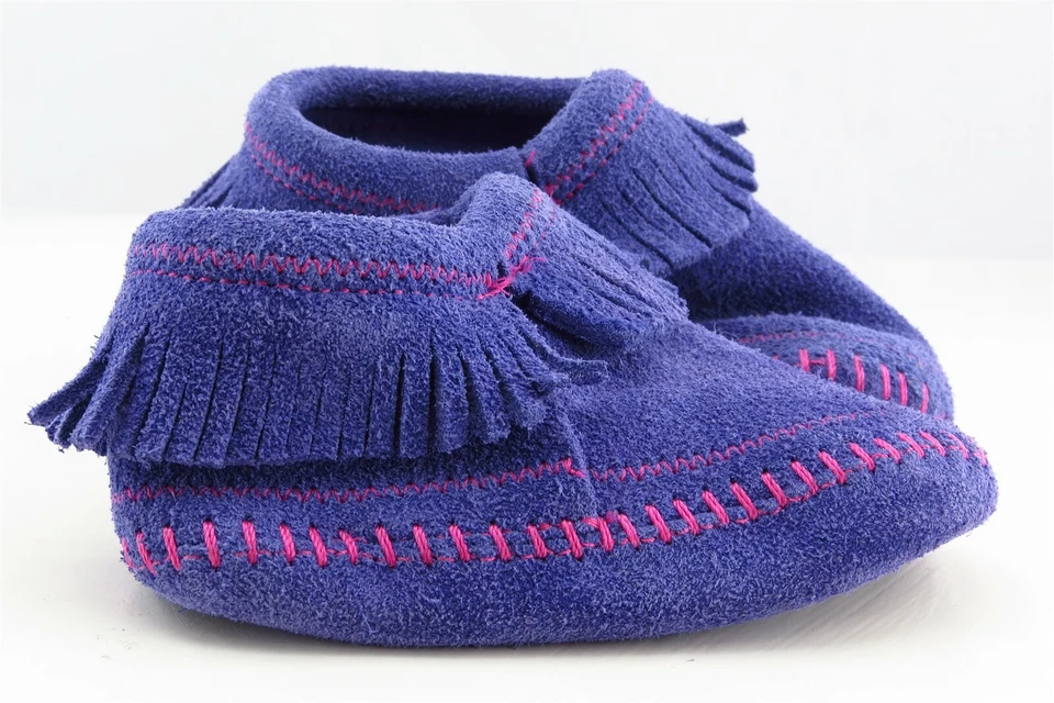 Zapatillas sintéticas Minnetonka para niñas pequeñas talla 5 M púrpura Foto 3 de 4