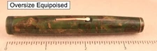 Oversize Wahl Eversharp Green & Bronze Equipoised Fountain Pen Barrel, Flaw