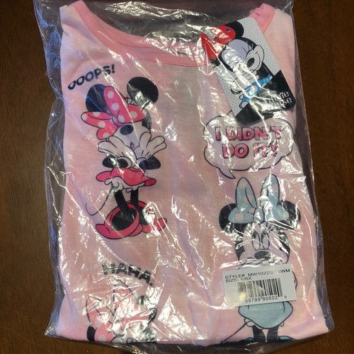 Disney Minnie Mouse Girls Size 6 6x Pajama Set Short Sleeve and Shorts - Picture 6 of 7