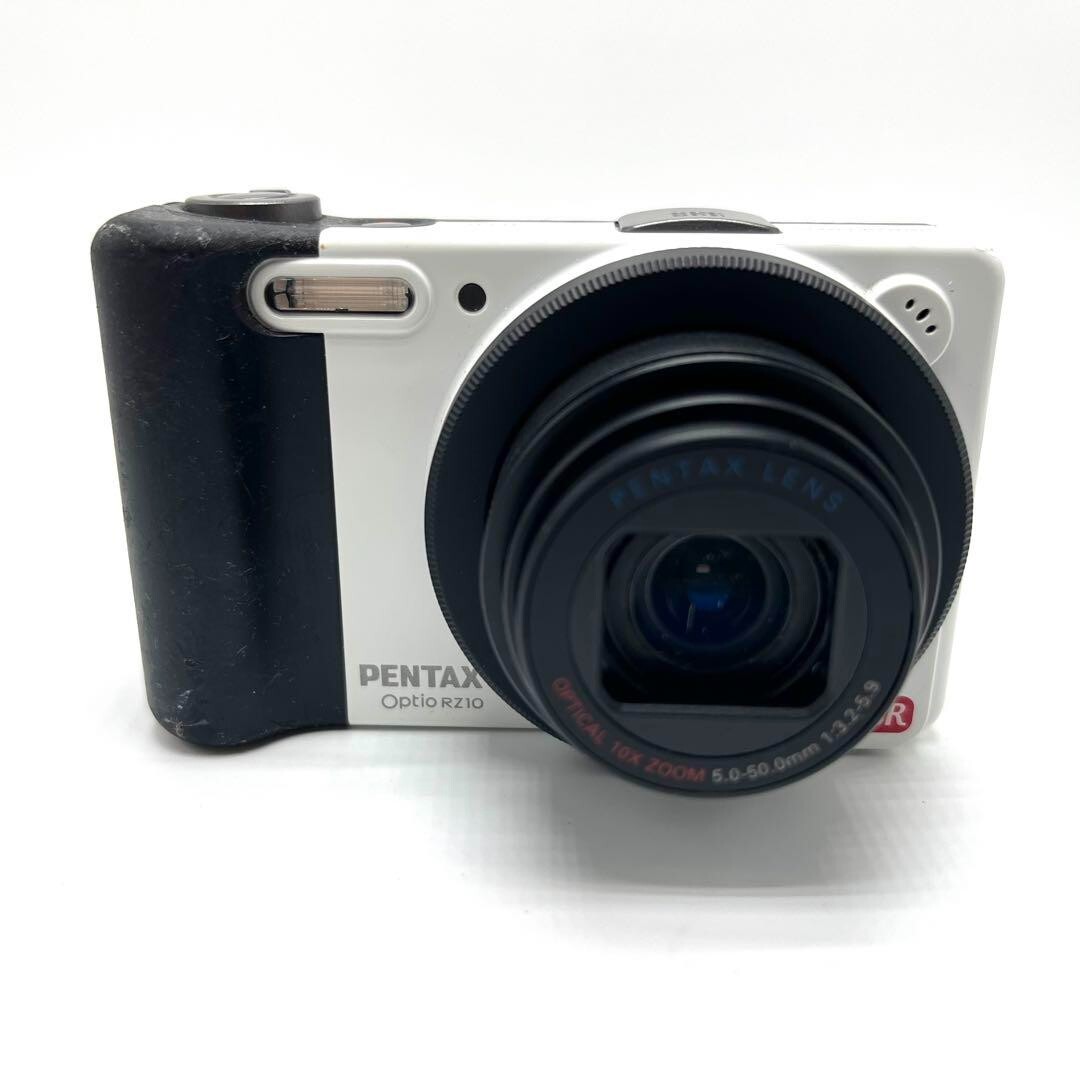 【ジャンク】 PENTAX optio RZ10 Pentax Digital Camera Optio Series Optio RZ10 White 10X 14MP