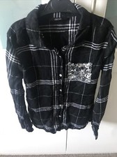 Dziewczęca Wiek 8 do 9 Dziewczęca Czarna Koszula