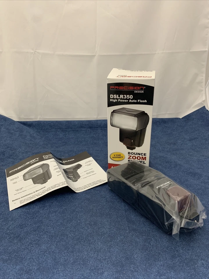 PRECISION DSLR350 HIGH POWER AUTO FLASH NIKON CANON SONY PENTAX OLYMPUS A672 - Image 3 of 4