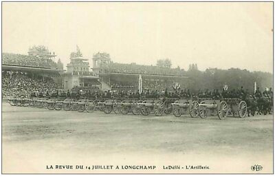 MILITAIRE.n°1768.LA REVUE DU 14 JUILLET A LONGCHAMP.LE DEFILE.L'ARTILLERIE