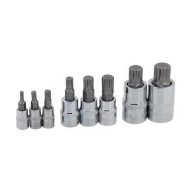 8pc SPLINE BIT SOCKET SET by NEILSEN TOOLS 12 Point M4 M5 M6 M8 M10 M12 M14 M16 