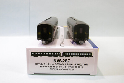 REE Modeles NW287 Set de 2 voitures voyageurs DEV AO