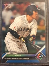 2023 Topps Now #WBCJPN-3 Kensuke Kondoh SoftBank Hawks Team Japan 37/49 BLUE