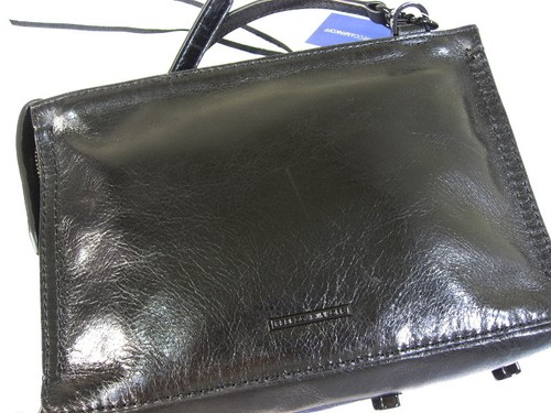 Borsa a tracolla Rebecca Minkoff Regan nuova con etichette pelle nera/hardware nero pochette $195 - Foto 9 di 12