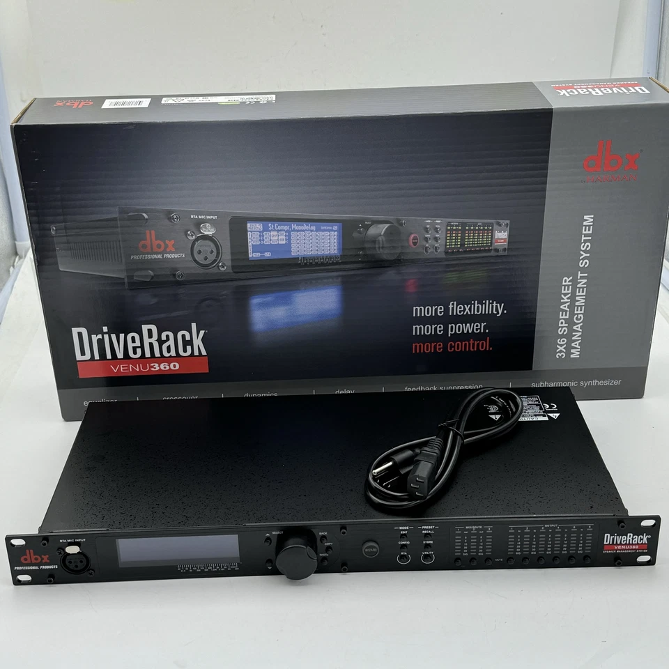 MEGROUPS DBX DriveRack VENU360 Venue 360 3x6 Loudspeaker Management System PROAUDIOSTAR