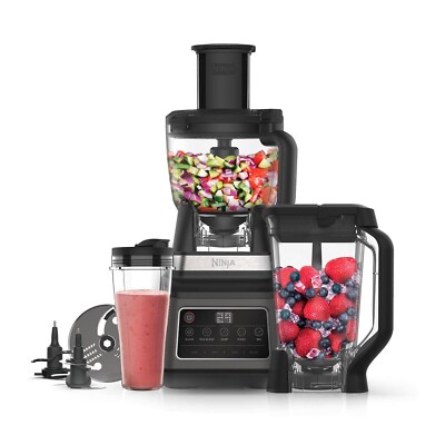 Ninja 3-in-1 Küchenmaschine [BN800UK] Mixer, Smoothie Maker, Auto-iQ