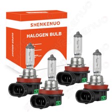 4x H11+H11 Halogen Headlight Bulbs High Low Beam For Ford Fusion 2018-2020