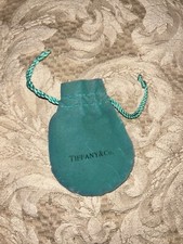 Tiffany  Co Empty Packaging Small Blue Drawstring Closure Jewelry Pouch