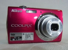 NIKON Nikon COOLPIX S230,ROSE RED,10MP,3x,3in,f/3.1, EXC from JAPAN Nikon USED