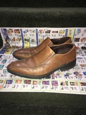 Men's Ecco Windsor Dress Loafers Shoes Brown Leather EU 41 US 8 Retail 249