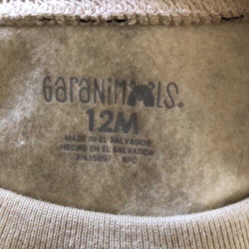 Sudadera polar Garanimals bebé niña talla 12 m manchas de guepardo estampado animal - Imagen 4 de 6