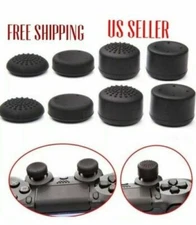 8pcs Black Silicone Thumb Stick Grip Cover Caps For PS4 & Xbox One Controler USA