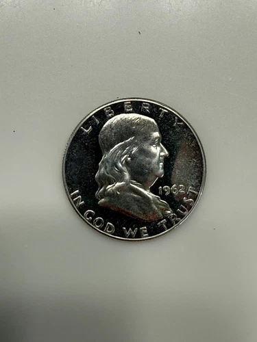 1962 Franklin Half Dollar P – 90% Silver Coin – Gem Proof