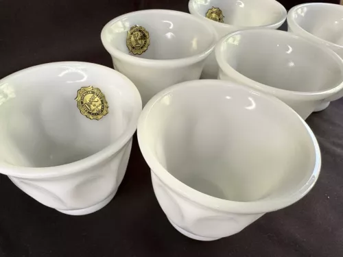 Early American Style Opaque by Hazel-Atlas Coffee/Tea Cups Set of 6