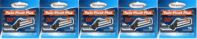 Personna Twin Pivot Plus Cartridges with Lube Strip (Fits Atra & Trac II), 50 Ct