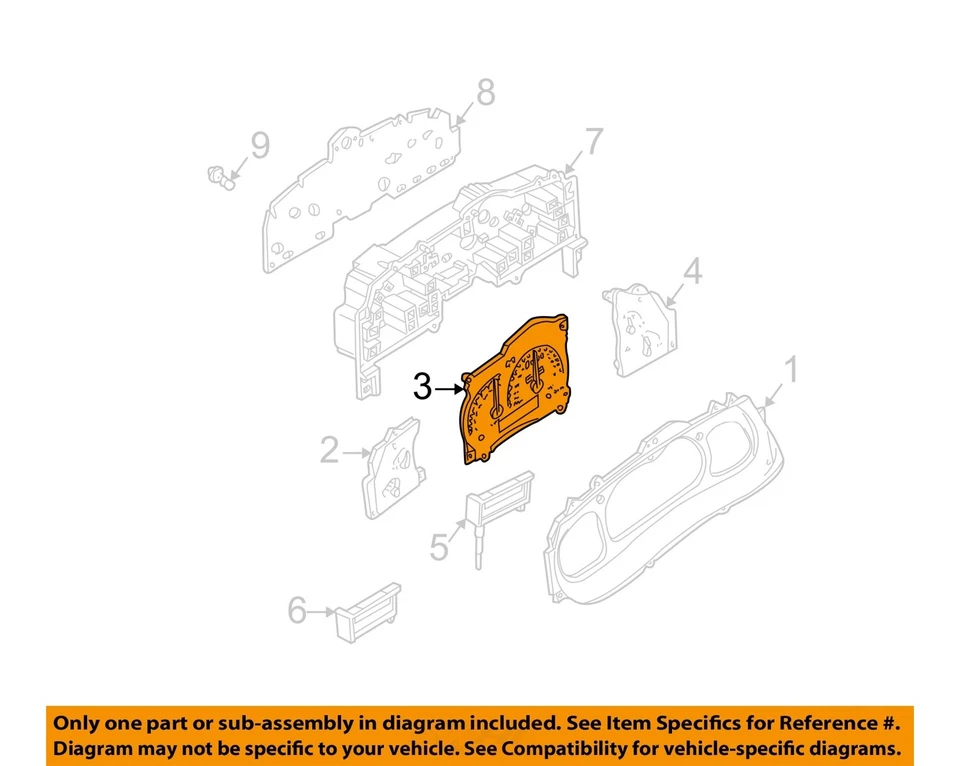 Used Speedometer Gauge fits: 1998 Ford Ranger head only MPH Grade A - Image 2 of 4