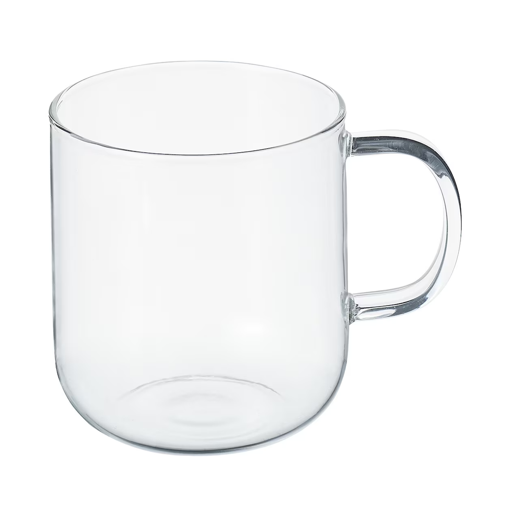 MUJI 360ml heat-resistant glass mug for hot drinks