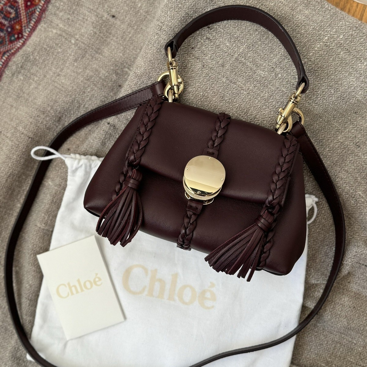直営店‐Chloe‐ SALE! Penelope ミディアム ショルダーバッグ Chloe Penelope Mini Soft Shoulder Bag in Deep Violine