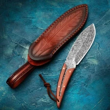 Ciyu Damascus powder steel high hardness collection play outdoor survival knife