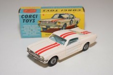 XX 1:43 CORGI TOYS 325 FORD MUSTANG FASTBACK 2+2 COMPETITION MODEL WHITE MIB