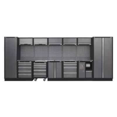 Sealey Modular Storage System Combo - Stainless Steel Worktop Garage Workshop...