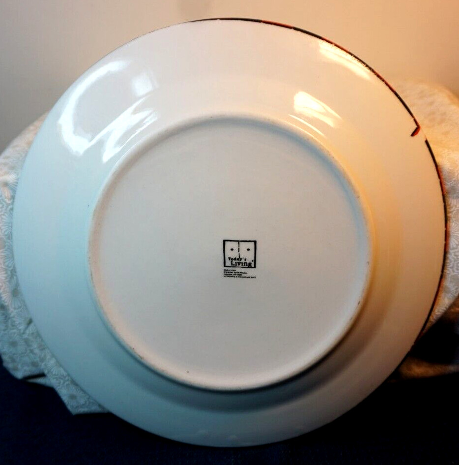 10.5" Christmas Holiday Snowman Plate; Today's Living image 2