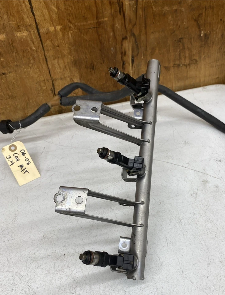 Porsche Cayman 987.1 2006-2008 riel de combustible con inyectores 98711003102 Foto 3 de 4