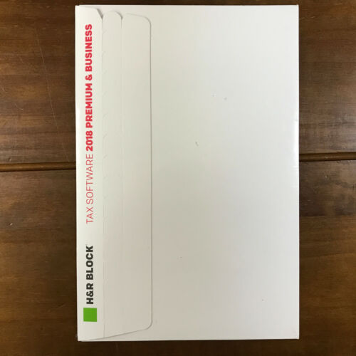 H&R Block Tax Software Small Business Owners 2018 Premium PC CD State Federal - Picture 2 of 4