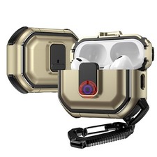 Rugged Protective Case with Secure Lock Clip for AirPods Pro 2nd Generation -