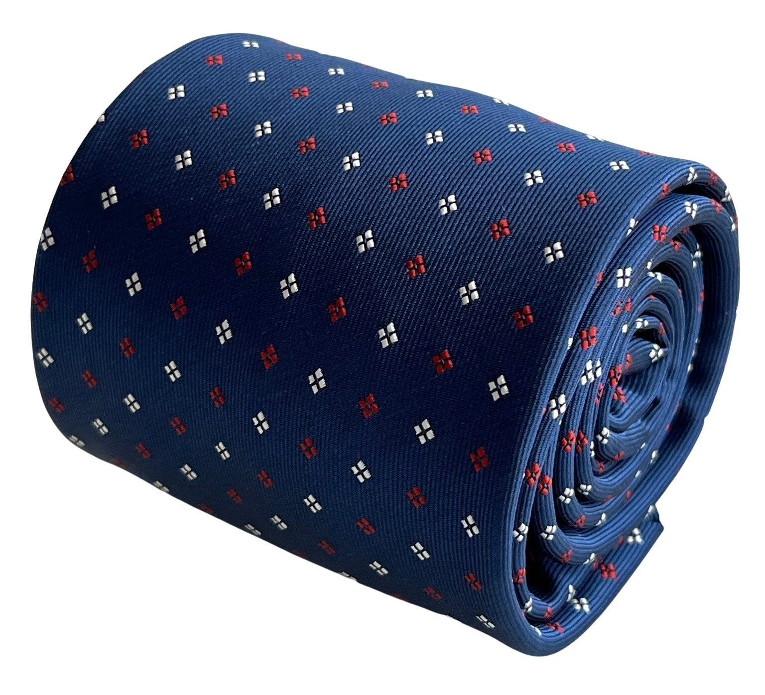 medium royal blue classic square business mens neck-tie by Frederick Thomas Ties