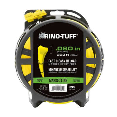 RINO-TUFF Pro Universal .080'' x 320' Replacement Gas Electric. Trimmer Line 39D