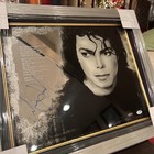 Michael Jackson Signed Autographed Mirror 16X20 Custom Framed Unique PSA/DNA LOA