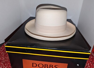 DOBBS ELDORADO GENUINE SHANTUNG PANAMA STRAW HAT MADE IN USA  display picture 1