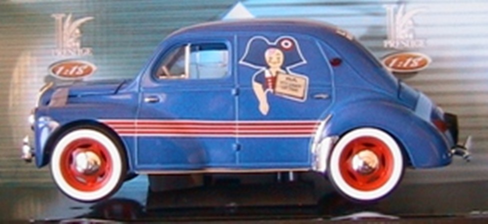 Renault 4CV Alsacienne 1950 - Solido 1/18, Collection Miniature, état Neuf