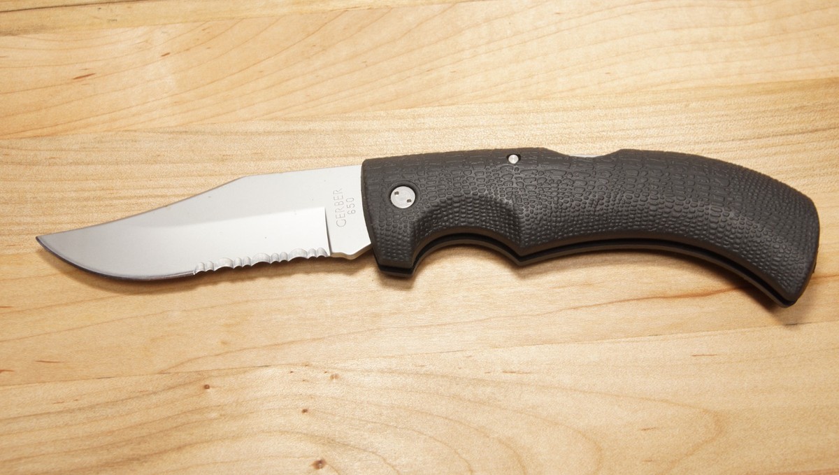 Gerber Gator 650 Single Blade Lockback Folding Knife w/ Holster 