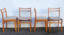 Set Of 4 Mid Century Danish Style Dining Chairs