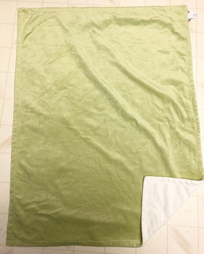 Dwell Studio Target Baby Blanket Green White Big Circle Dot 30x40 Velour Lovey - Picture 2 of 2
