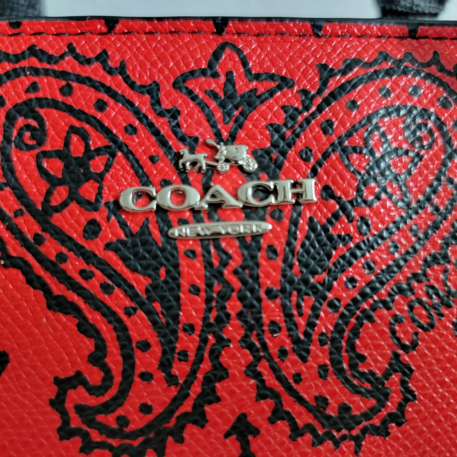 Borsa a tracolla Coach Crosby MINI in pelle stampata incrociata