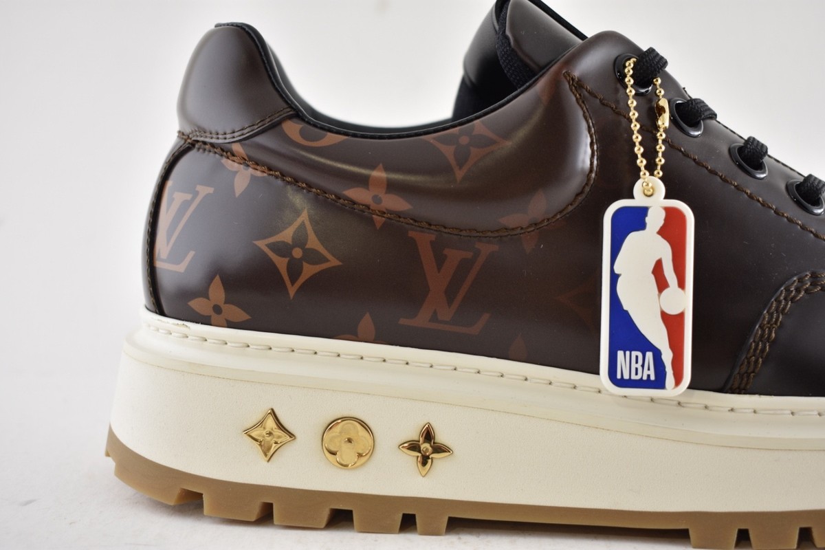 Louis Vuitton LV x NBA Abbesses Derby Ebony Brown Monogram Sneaker