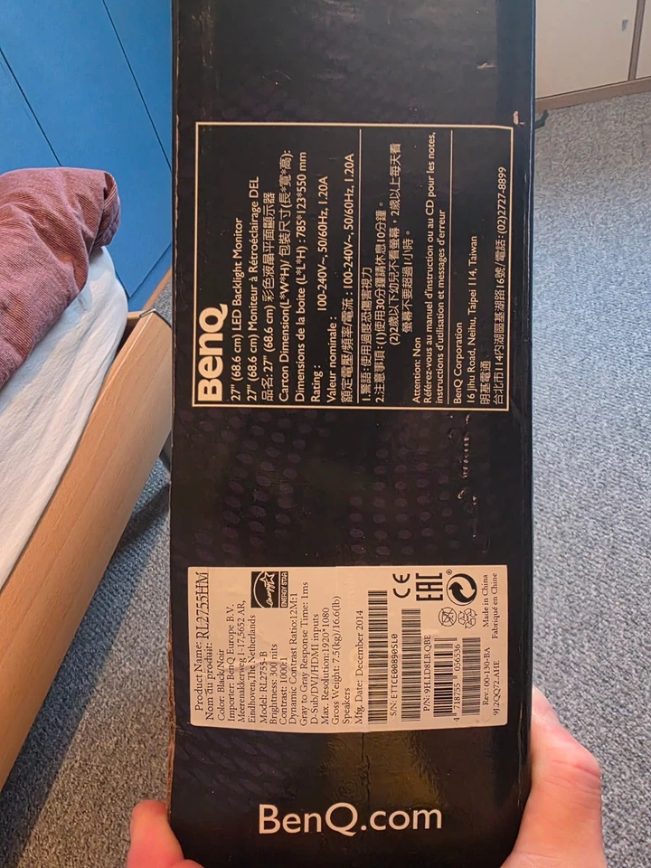 Benq RL2755HM - 27 Zoll LCD Gaming Monitor - 2x HDMI DVI-D VGA - schwarz - Bild 2 von 4