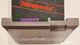 Gumshoe (Nintendo NES, 1986) Authentic 5 Screw Cart Only + Black Nintendo Sleeve