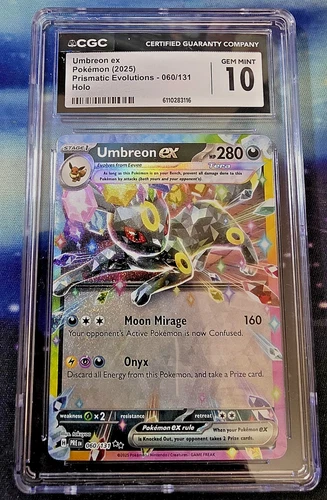 Umbreon ex 060/131 Sv: Prismatic Evolutions Holo CGC10