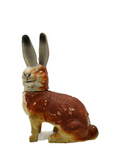 sehr alter Papp- Hase Dresdner ? Pappe Füllhase Ostern antik vintage 10135