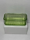 Vintage Anchor Hocking Green Depression Glass Dish- NO LID Great Condition